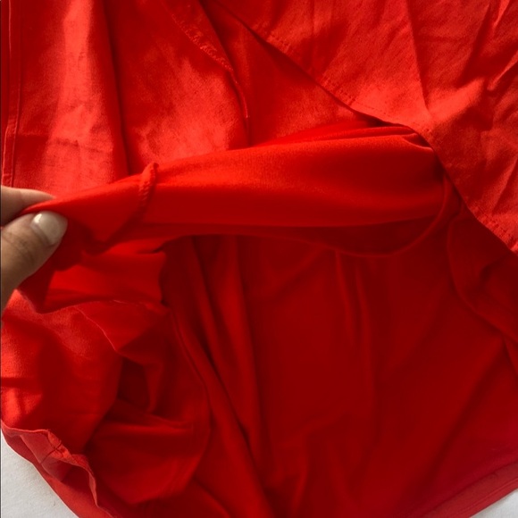 VICI Red Sleeveless Dress with Adjustable Straps & pockets - Picture 6 of 6